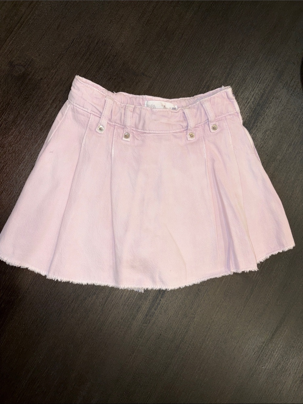 Light Pink Pleated Mini Skirt - Women